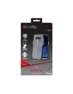 Celly Hexagon custodia per cellulare 14,7 cm (5.8") Cover Nero, Trasparente 2