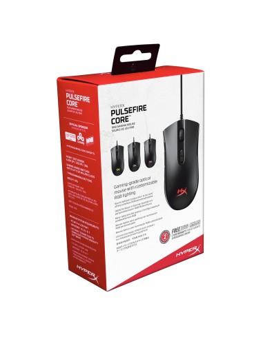 HyperX Pulsefire Core mouse Gaming Ambidestro USB tipo A Ottico 6200 DPI