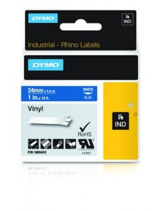 Dymo NASTRO 24MMX 5 5M VINILE BI BLU D1 RHINOPRO 1805423 0071701059796 MATERIALE DI CONSUMO