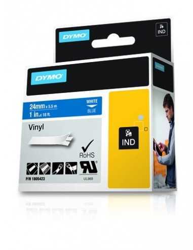 Dymo NASTRO 24MMX 5 5M VINILE BI BLU D1 RHINOPRO 1805423 0071701059796 MATERIALE DI CONSUMO