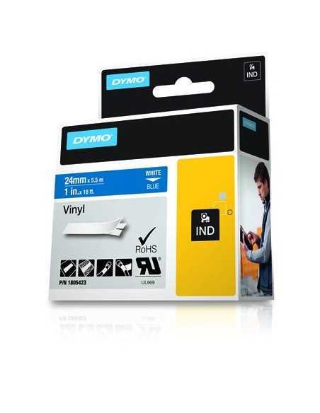 Dymo NASTRO 24MMX 5 5M VINILE BI BLU D1 RHINOPRO 1805423 0071701059796 MATERIALE DI CONSUMO