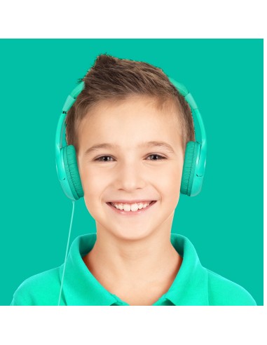 Celly KidsBeat Cuffie Cablato A Padiglione Verde