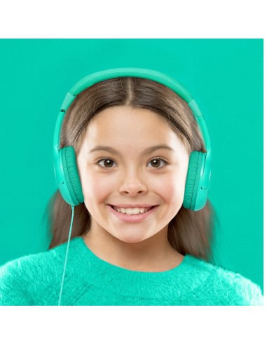 Celly KidsBeat Cuffie Cablato A Padiglione Verde