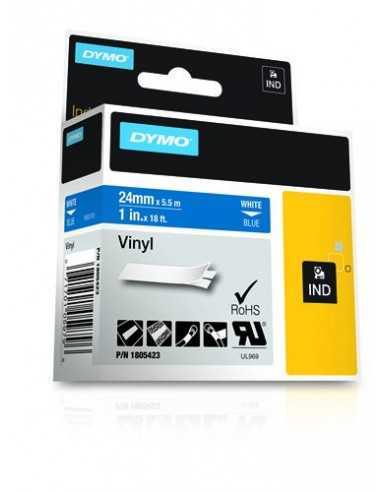 Dymo NASTRO 24MMX 5 5M VINILE BI BLU D1 RHINOPRO 1805423 0071701059796 MATERIALE DI CONSUMO