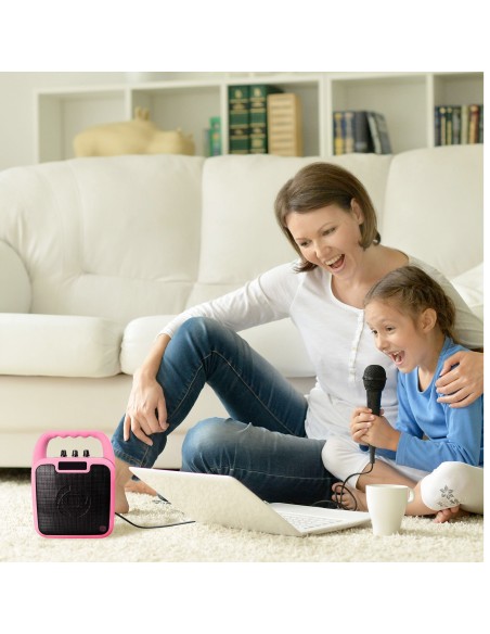 Celly WL SPEAKER + MIC + STICKER PK Altoparlante portatile mono Nero, Rosa 10 W