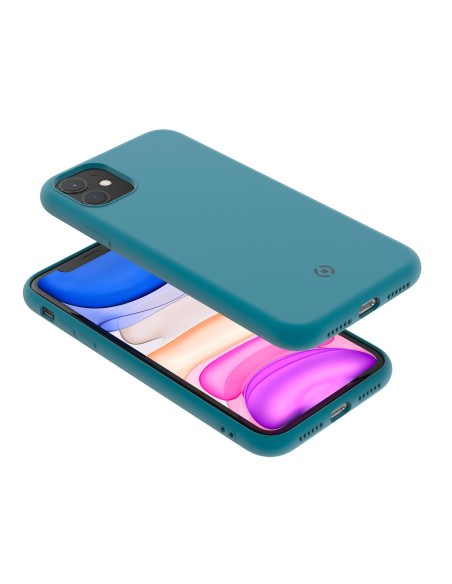Celly LEAF custodia per cellulare 15,5 cm (6.1") Cover Blu Celly LEAF custodia per cellulare 15,5 cm (6.1") Cover Blu