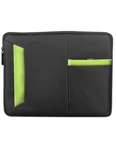 Nilox NX133SLVBCGR borsa per laptop 33,8 cm (13.3") Custodia a tasca Nero, Verde