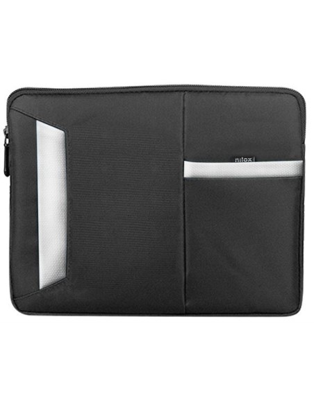 Nilox NX133SLVBCWT borsa per laptop 33,8 cm (13.3") Custodia a tasca Nero, Bianco