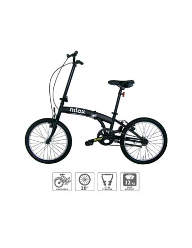 Nilox X0 Bicicletta da città Acciaio Nero