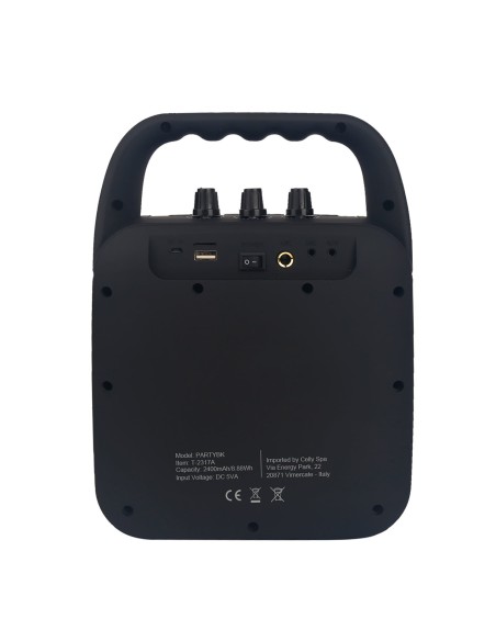 Celly PARTYBK altoparlante portatile e per feste Altoparlante portatile mono Nero 10 W