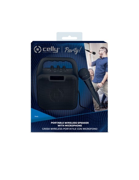 Celly PARTYBK altoparlante portatile e per feste Altoparlante portatile mono Nero 10 W