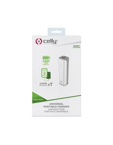 Celly PBD2200WH batteria portatile Ioni di Litio 2200 mAh Bianco