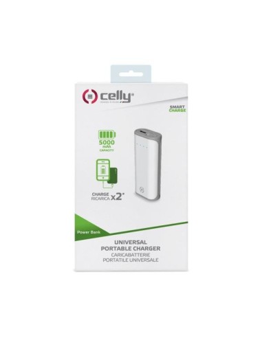 Celly PBD5000WH batteria portatile Ioni di Litio 5000 mAh Bianco