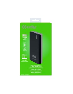 Celly PBDUAL10000BK batteria portatile Polimeri di litio (LiPo) 10000 mAh Nero 2