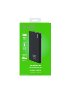 Celly PBDUAL5000BK batteria portatile Polimeri di litio (LiPo) 5000 mAh Nero 2