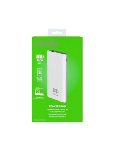 Celly PBDUAL5000WH batteria portatile Polimeri di litio (LiPo) 5000 mAh Bianco 2