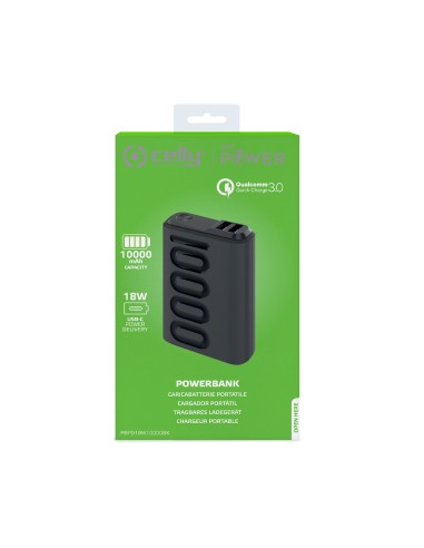 Celly PD18W 10000 mAh Nero
