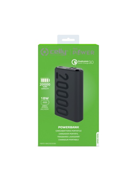 Celly PD18W 20000 mAh Nero