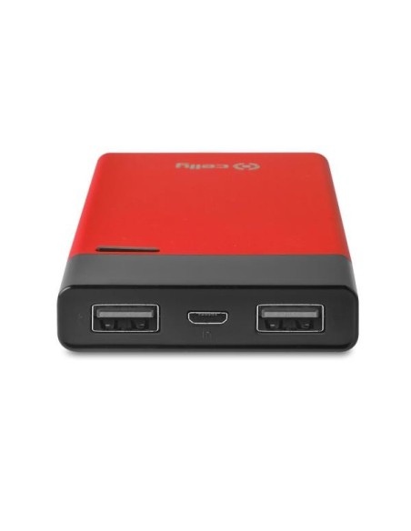 Celly PBPOP5000RD batteria portatile Ioni di Litio 5000 mAh Nero, Rosso