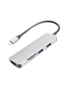 Celly Prohub USB 3.2 Gen 1 (3.1 Gen 1) Type-C Argento