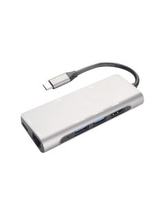 Celly Prohub USB 3.2 Gen 1 (3.1 Gen 1) Type-C Argento
