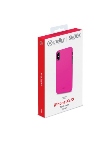 Celly Shock custodia per cellulare 14,7 cm (5.8") Cover Rosa
