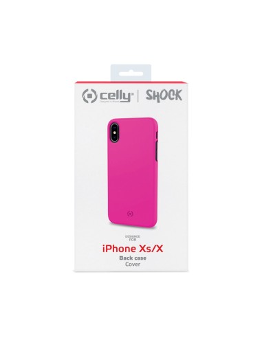 Celly Shock custodia per cellulare 14,7 cm (5.8") Cover Rosa