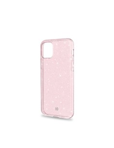 Celly Sparkle custodia per cellulare 14,7 cm (5.8") Cover Rosa, Trasparente