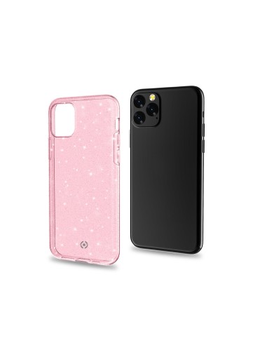 Celly Sparkle custodia per cellulare 14,7 cm (5.8") Cover Rosa, Trasparente