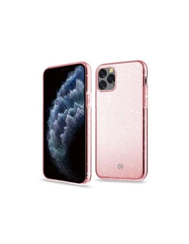 Celly Sparkle custodia per cellulare 14,7 cm (5.8") Cover Rosa, Trasparente