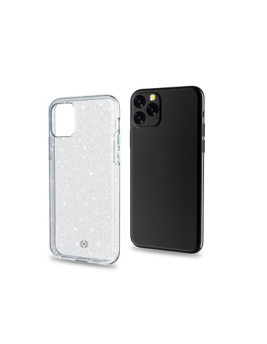 Celly Sparkle custodia per cellulare 14,7 cm (5.8") Cover Trasparente, Bianco