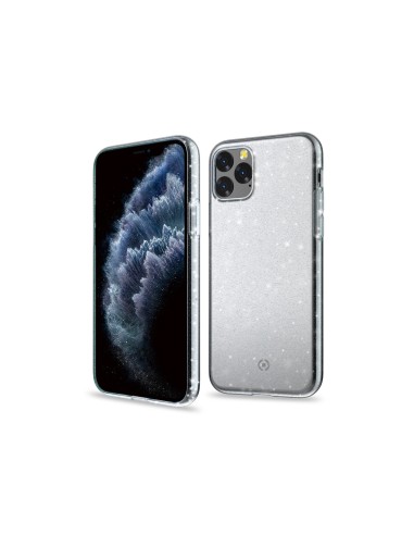 Celly Sparkle custodia per cellulare 14,7 cm (5.8") Cover Trasparente, Bianco
