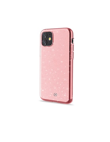 Celly Sparkle custodia per cellulare 15,5 cm (6.1") Cover Rosa, Trasparente