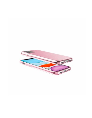 Celly Sparkle custodia per cellulare 15,5 cm (6.1") Cover Rosa, Trasparente