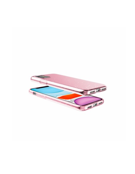 Celly Sparkle custodia per cellulare 15,5 cm (6.1") Cover Rosa, Trasparente