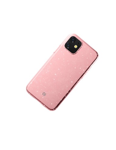Celly Sparkle custodia per cellulare 15,5 cm (6.1") Cover Rosa, Trasparente