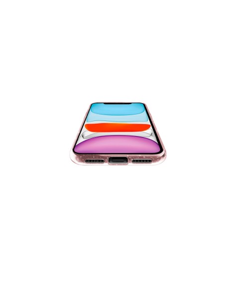 Celly Sparkle custodia per cellulare 15,5 cm (6.1") Cover Rosa, Trasparente
