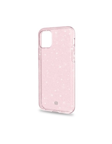 Celly Sparkle custodia per cellulare 14,7 cm (5.8") Cover Rosa, Trasparente
