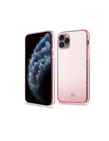 Celly Sparkle custodia per cellulare 14,7 cm (5.8") Cover Rosa, Trasparente