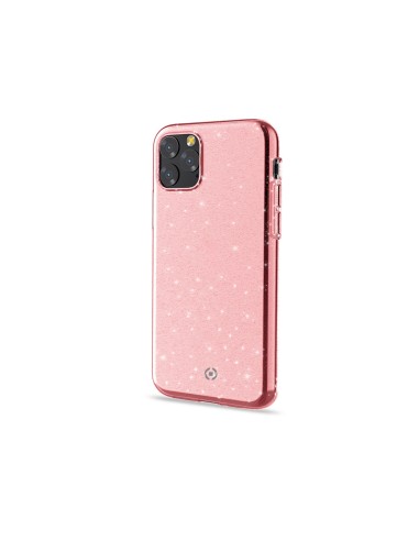 Celly Sparkle custodia per cellulare 14,7 cm (5.8") Cover Rosa, Trasparente