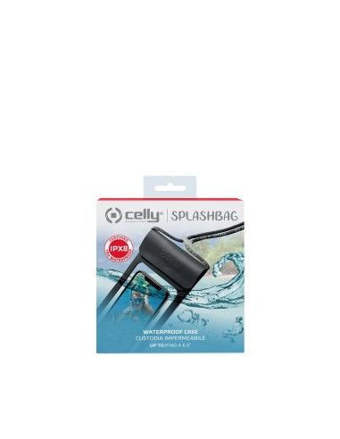 Celly SPLASHBAG19BK custodia per cellulare 16,5 cm (6.5") Cover a guscio Nero