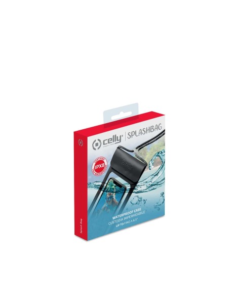 Celly SPLASHBAG19BK custodia per cellulare 16,5 cm (6.5") Cover a guscio Nero