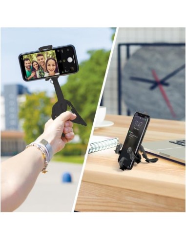Celly Squiddy treppiede Smartphone fotocamera di azione 6 gamba gambe Nero