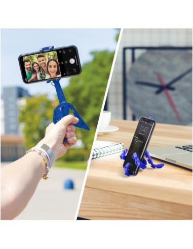 Celly Squiddy treppiede Smartphone fotocamera di azione 6 gamba gambe Blu