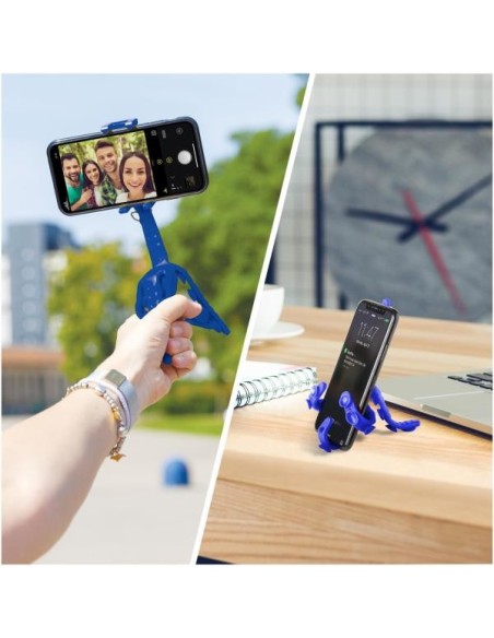 Celly Squiddy treppiede Smartphone fotocamera di azione 6 gamba gambe Blu