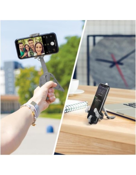 Celly Squiddy treppiede Smartphone fotocamera di azione 6 gamba gambe Grigio