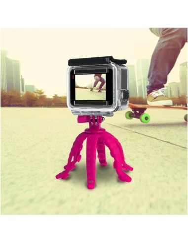 Celly Squiddy treppiede Smartphone fotocamera di azione 6 gamba gambe Rosa