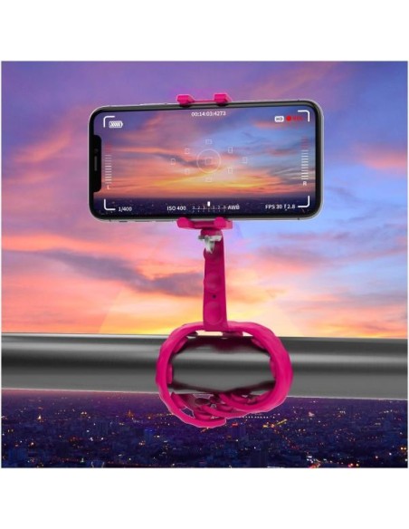 Celly Squiddy treppiede Smartphone fotocamera di azione 6 gamba gambe Rosa