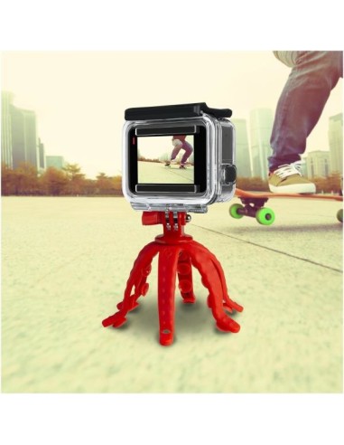 Celly Squiddy treppiede Smartphone fotocamera di azione 6 gamba gambe Rosso