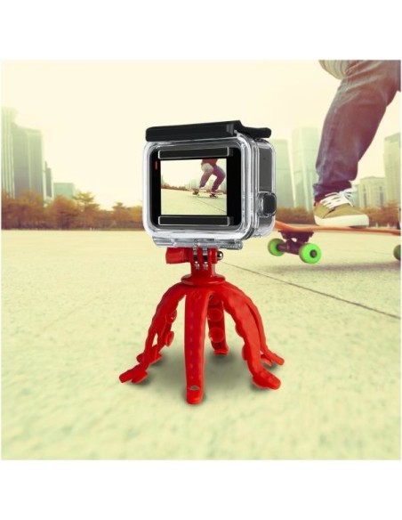 Celly Squiddy treppiede Smartphone fotocamera di azione 6 gamba gambe Rosso